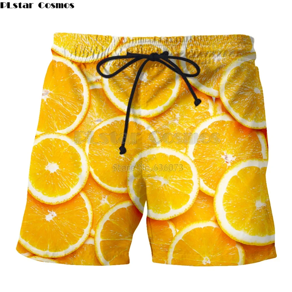 PLstar Cosmos Brand short 2018 summer New Fashion Shorts Food fruit ...