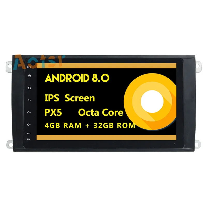 Best IPS Screen Android 8.0 4+32G Car multimedia dvd player head unit For Porsche Cayenne 2003 - 2010 GPS Navigation radio autostereo 3
