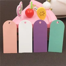 200 шт разноцветная пустая бирка ручной работы свадебные заметки Этикетка одежда цена карты багажная этикетка