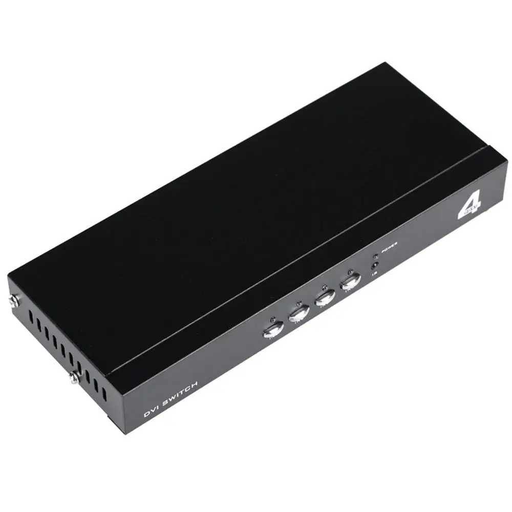 

Iseebiz DVI Switcher 4 in 1 out Max Resolution 2048 * 1536 with Remote Control Support UXGA For Digital TV DVD players Computers