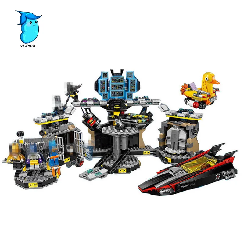 

StZhou 07052pcs Compatible with Legos batman Lepin super heroes movie blocks Batcave Break-in toys for children building blocks