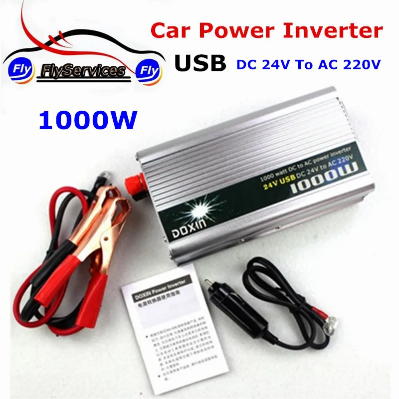 New Arrival 1000 Watt Car Power Inverter 1000W DC 24V to
