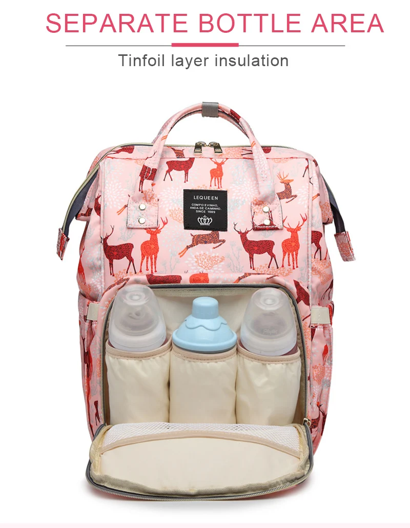 Baby Diaper Bag For Stroller Travel Mummy Maternity Backpack Waterproof Nappy Changing Bags Large Capacity Nursing Wet Bag (8)