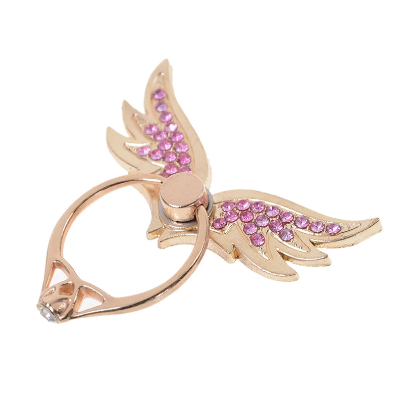 JINHF Diamond Wing Finger Ring Phone Holder For iPhone Samsung Mobile Phones Tablet Dock Stand Mount JINHF Diamond Wing Finger Ring Phone Holder For iPhone Samsung Mobile Phones Tablet Dock Stand Mount