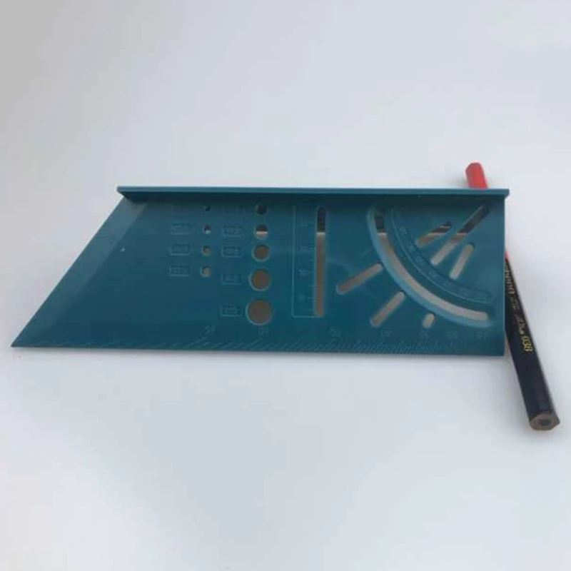 Деревообработка 3D Mitre угол измерения квадратный размер измерительный инструмент с манометром и линейкой(1 x измерительный инструмент+ 1x карандаш