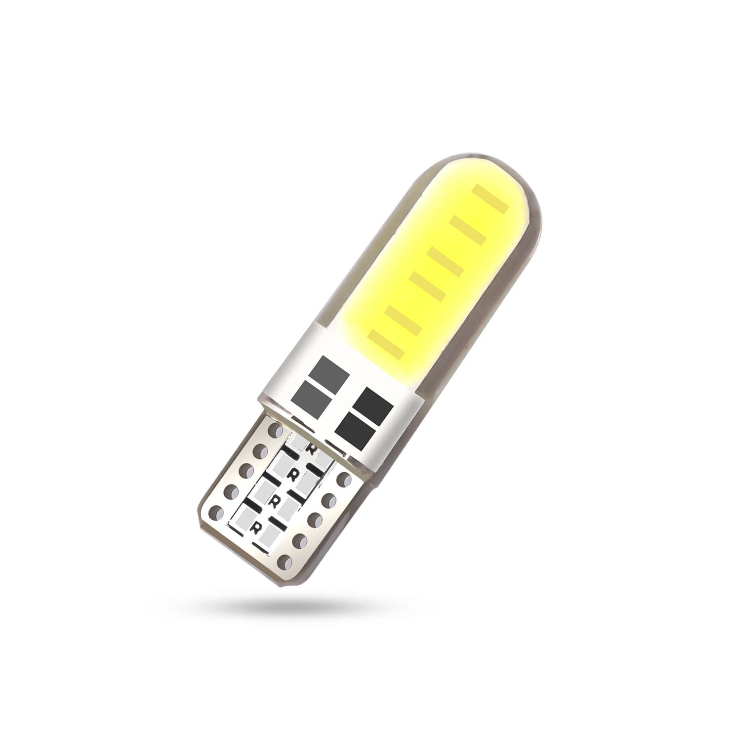 10 шт. 12SMD светодиодный W5W T10 194 168 COB светодиодный светильник для парковки авто клинообразный габаритный светильник CANBUS яркая кварцевая белая лампа