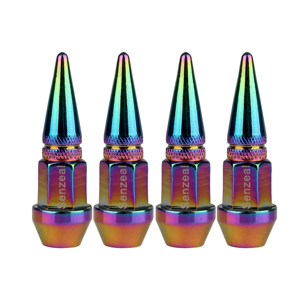 Colorful Senzeal 4x алюминиевый длинный Impale шип автомобиль грузовик шинный воздушный клапан колпак крышка велосипедный мотоцикл колпачок для колес колпачок s 8 цветов - Цвет: Colorful