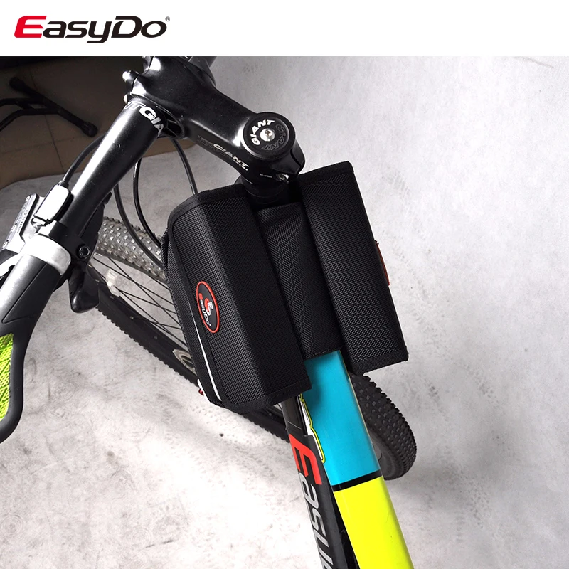 EasyDo велосипедная сумка, водонепроницаемая, на липучке, верхняя Передняя труба, рама, велосипедная сумка, MTB, горная дорога, велосипедные сумки, светоотражающие полосы, Аксессуары для велосипеда