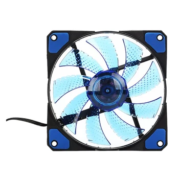 

120mm PC Computer 16dB Ultra Silent 33 LEDs Case Fan Heatsink Cooler Cooling Anti-Vibration Rubber 12CM Fan 12VDC 3P IDE 4pin