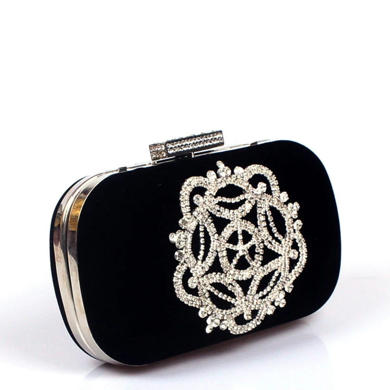 Velvet diamonds wine red evening bags mini purse clutch with chain shoulder evening bag for wedding Velvet diamonds wine red evening bags mini purse clutch with chain shoulder evening bag for wedding
