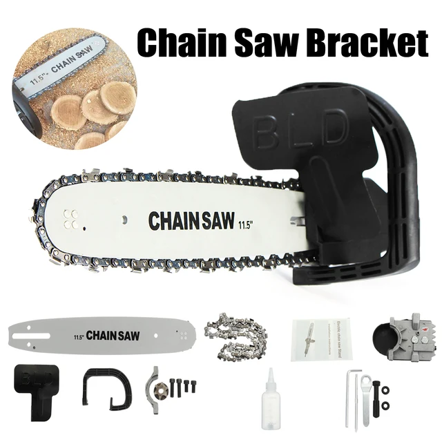 Woodworking DIY Electric Saw Chainsaw Bracket Set High Carbon Steel M10 Transfer Conversion Head For 4 Inch Angle Grinder