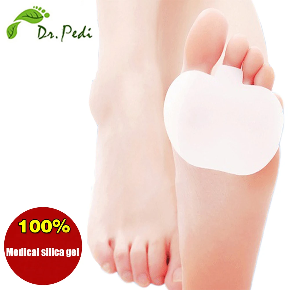 

Feet care Pure Gel Metatarsal Pad Sore Ball forefoot pad Feet Pain Cushion Forefoot Insoles Support 1pair=2pieces