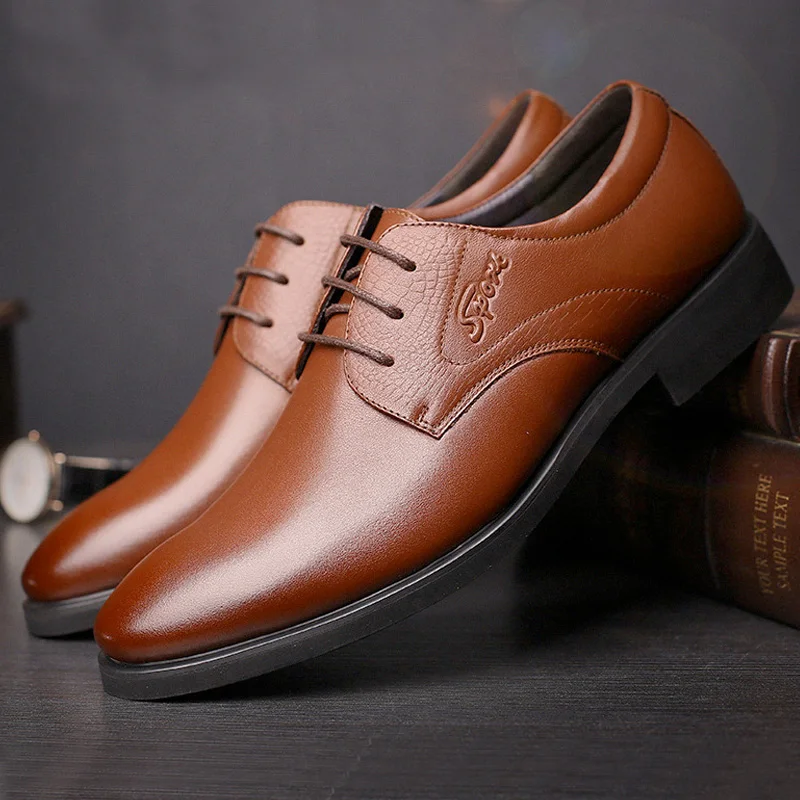 Noir En Buvazik D'affaires marron Hommes Formelle Classique Robe Chaussures Bout Mariage Mode Italien Cuir De Oxford Pointu rYZfw1qY
