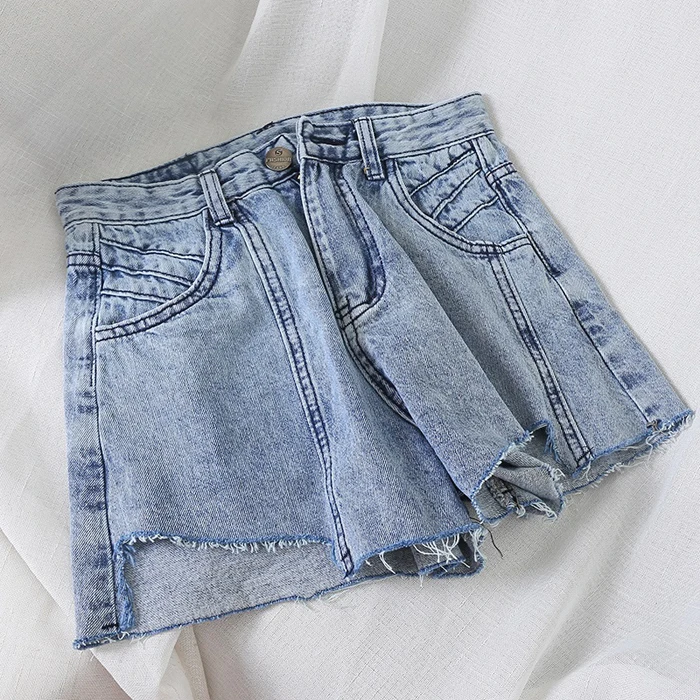 YuooMuoo высокая талия джинсовые шорты 2019 Ins горячие летние женские джинсовые шорты корейский стиль Мода бахрома Короткие повседневные шорты
