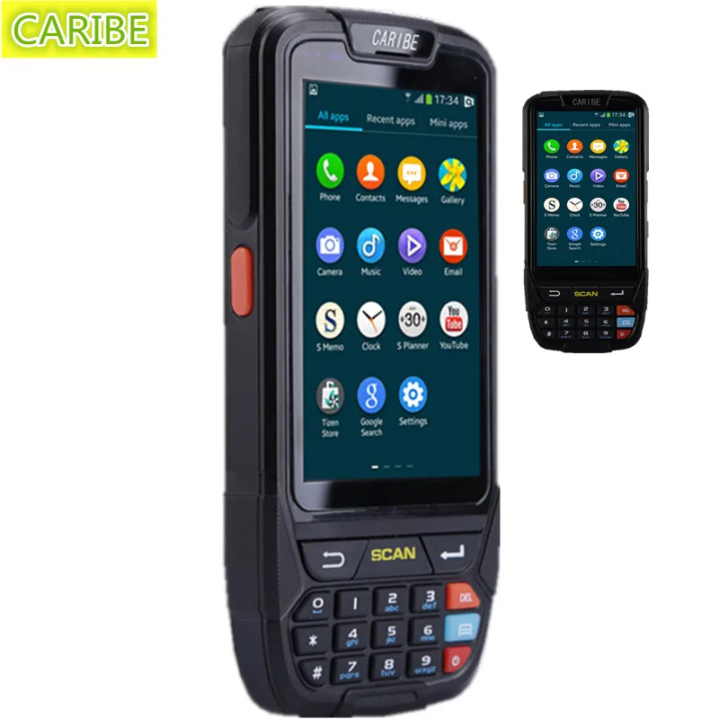 Caribe PL-40L Rugged IP65 handheld android mobile 1d laser barcode scanner