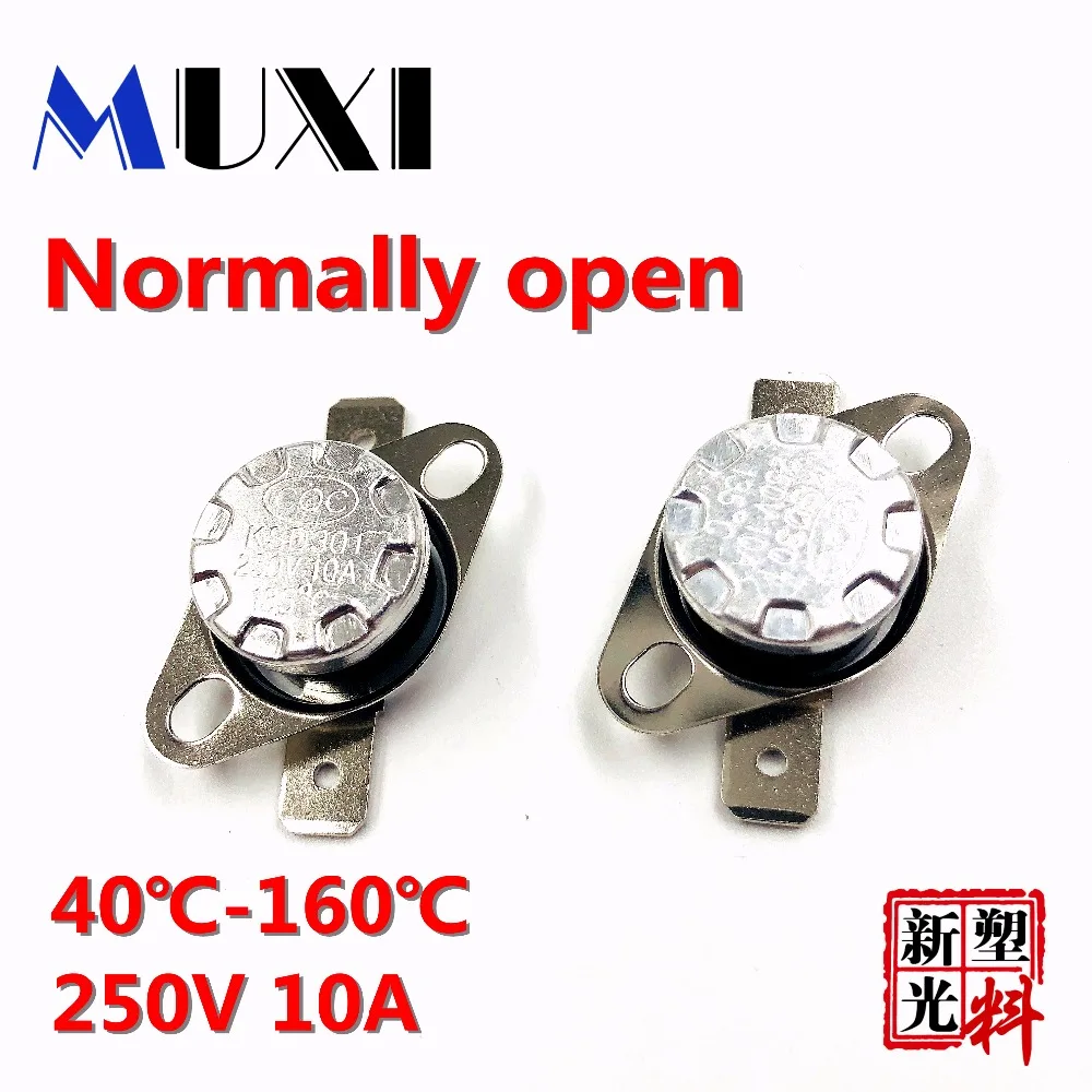 KSD301 N/C 80 C 10A Normally Closed Temperature Switch Bimetal Disc Klixon