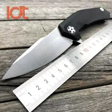 LDT ZT 0095 BW Folding Knife 9CR18MOV Blade G10 Handle Bearing Tactical Knife Camping Hunting EDC Tools Outdoor Survival Knives