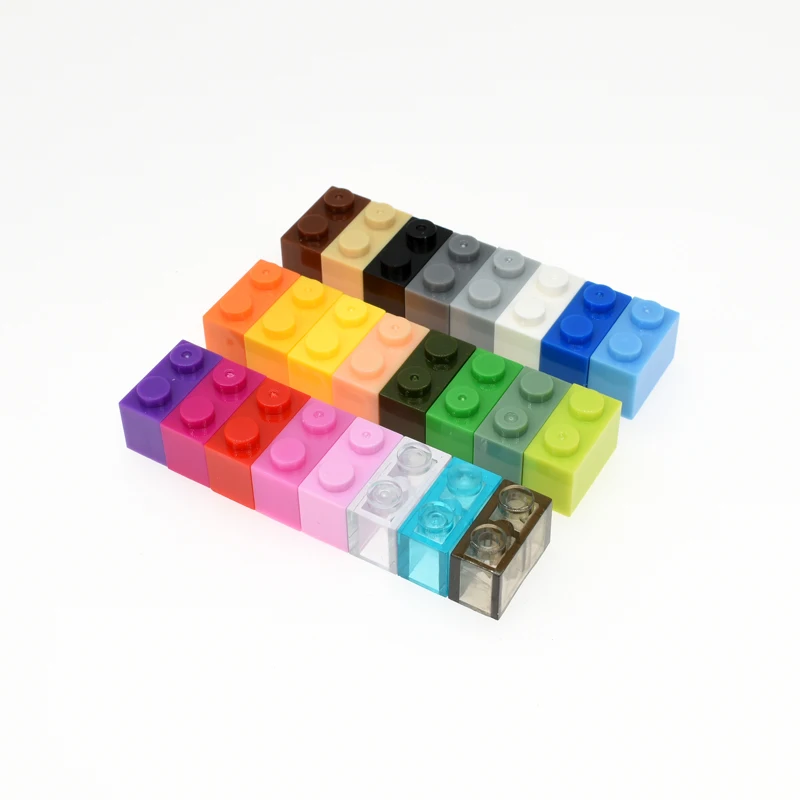Free Shipping!moc *Brick 1x2 (3h)* 3004 DIY enlighten block bricks Compatible With Assembles Particles 200PCS/lot