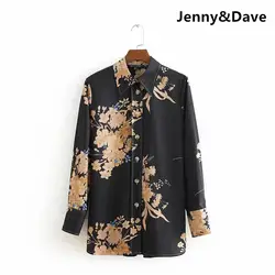 Jenny & Dave 1214 blusa feminina кимоно blusas mujer de mod с цветочным принтом ни рубашка для женщин топы и блузки плюс размеры комплект из 2 предметов