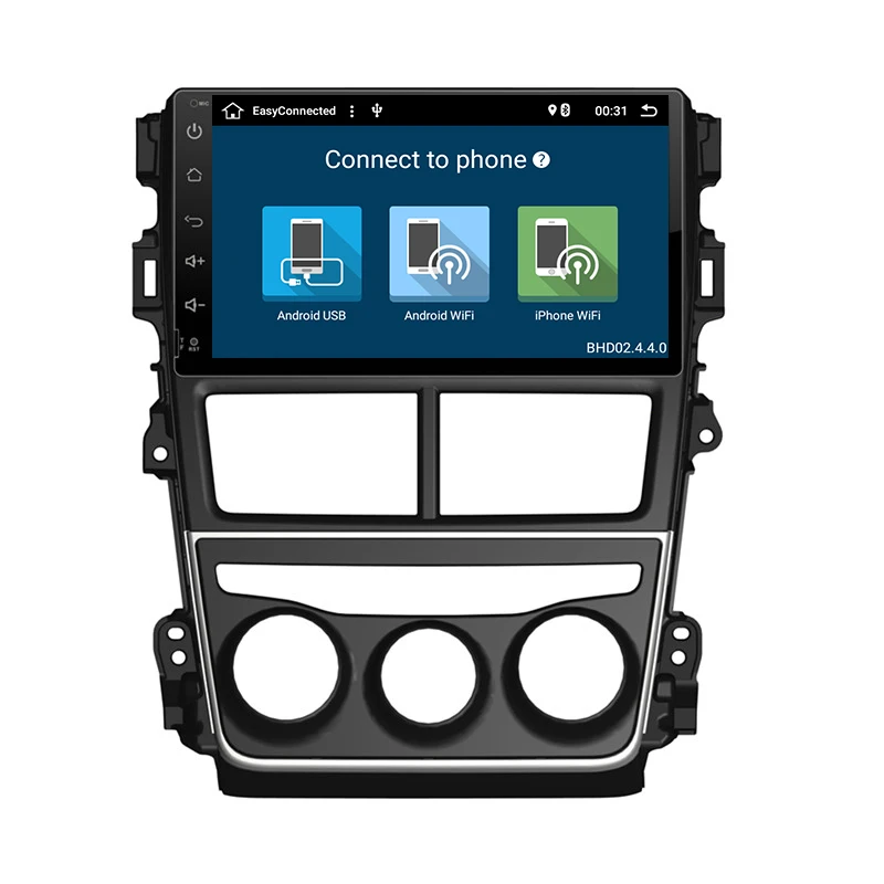 Flash Deal OZGQ Android 8.1 System Car Autoradio Multimedia Stereo GPS Navigation Headunit for Toyota 2018 Vios Yaris With Mirror Link 3