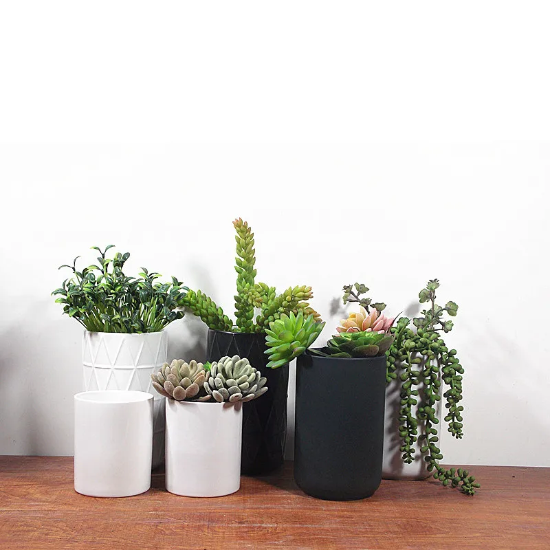 

Round lattice flowerpot silicone mold creative green plants potted succulent plants flowerpots inside and outside the home