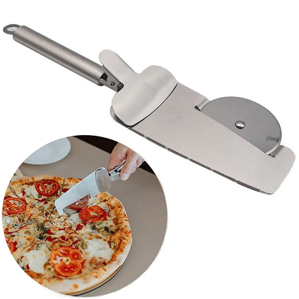 

Stainless Steel 3 in 1 Pizza Cutter Multifunctional Cutter Sandwiches Slicer Kitchen Tool