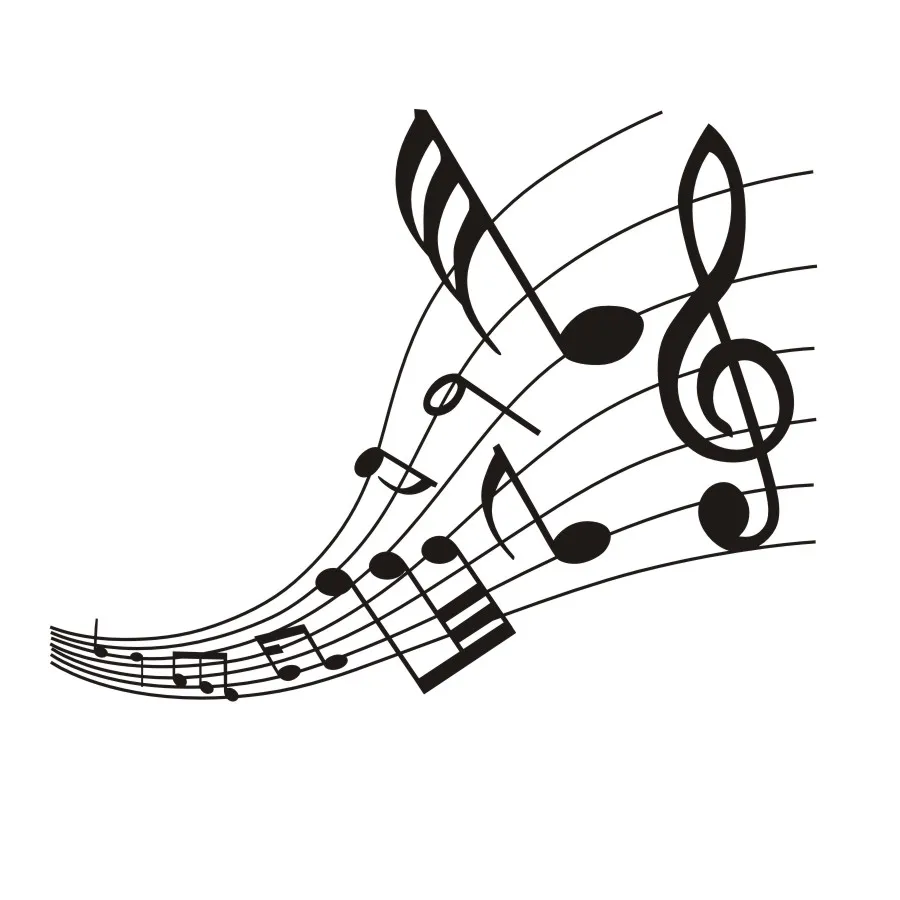 Home Decor Musical Scale Notes Wall Art Mural For Kids Bedroom Vinyl Sticker Removable Wallpaper Adhesive Wall Art Decals Poster (6)