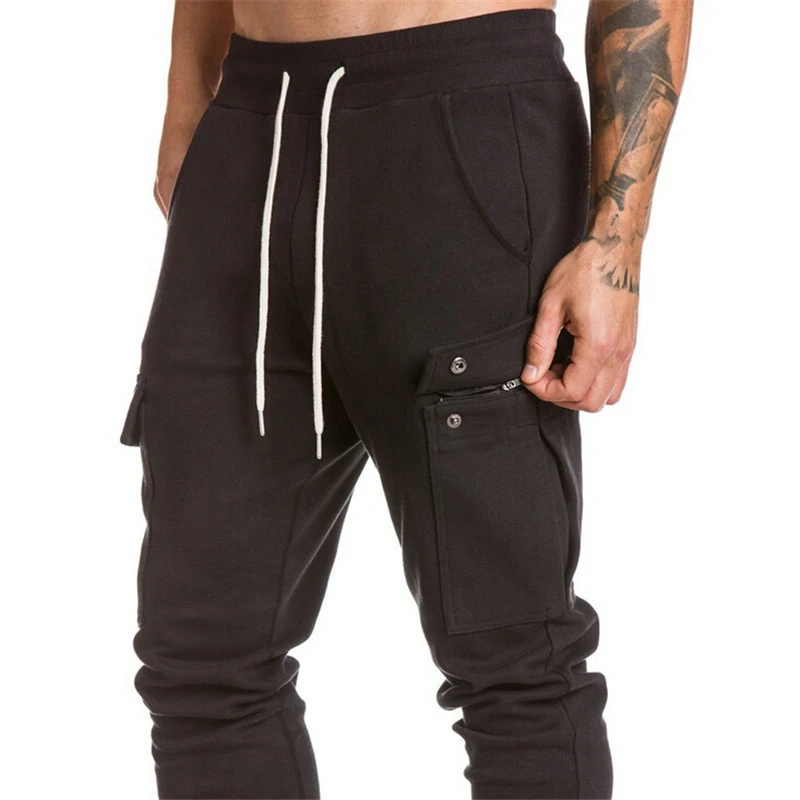 Men Sweatpants Camouflage pocket casual pants-5