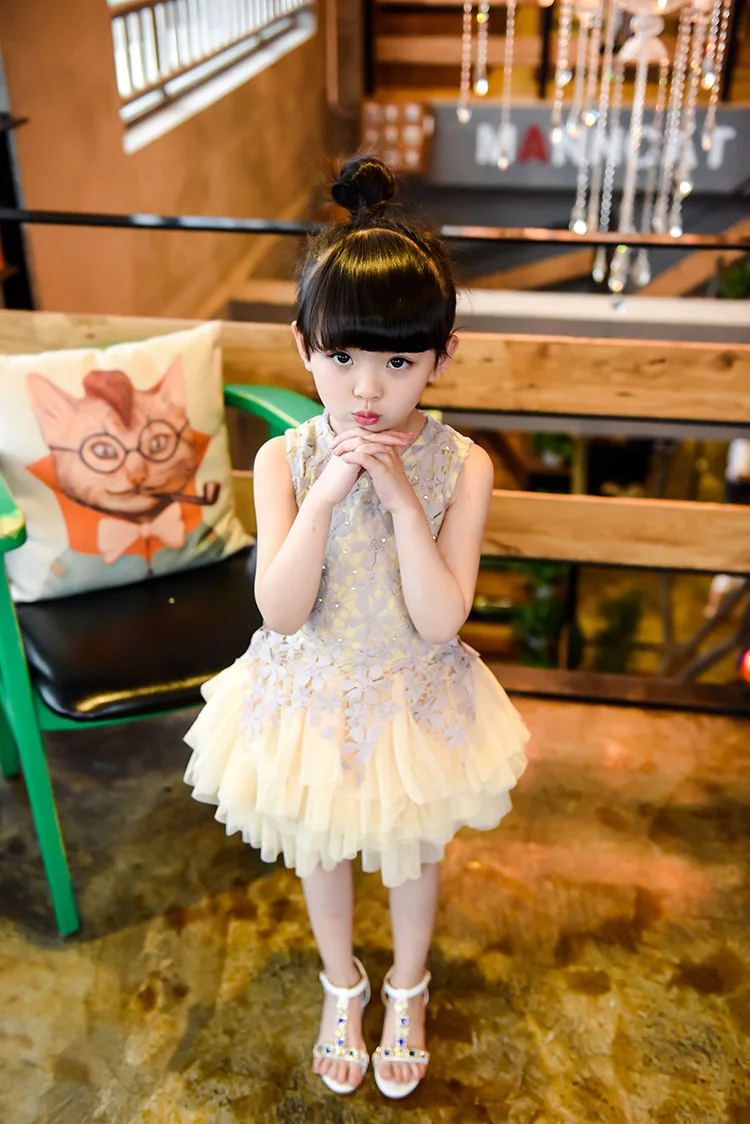 

Cotton Children Dress Summer Cute Lace Ball Gown Dresses Girl Clothes New 2018 Kids Dress Toddler Party Brand Birthday Princess