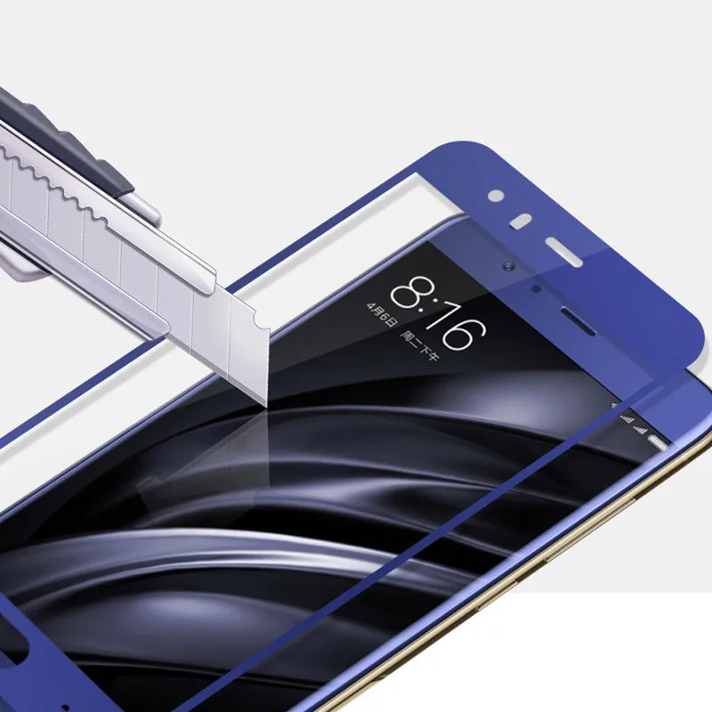 Оптовая продажа закаленное стекло для Xiaomi mi6 mi 6 m6 полная защита экрана 9H защитная