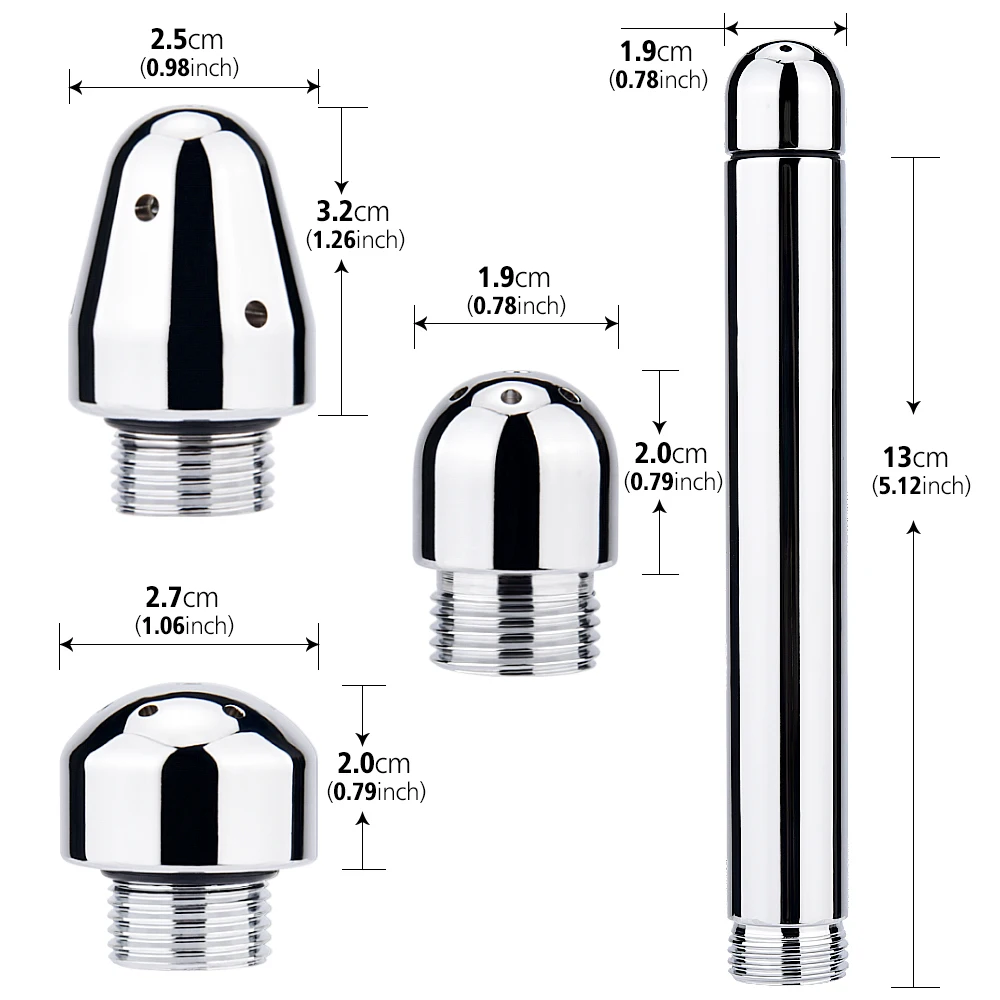 Вагинальный очиститель 3 стиля алюминиевых головок клизма анальный влагалище и анус штепсельная вилка очистка кишки спринцовка Анальная пробка для женщин и мужчин