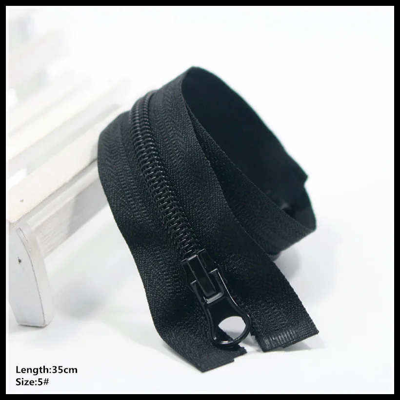 

wholesale 35cm black Invisible Zipper 10pcs 5# DIY Nylon Coil Zipper For Sewing Cushion/Back Tailor Tools,clothing accessories