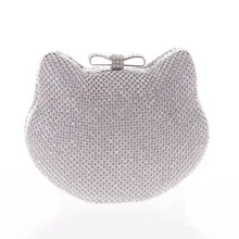 2016 heißer verkauf Ruili frauen Kupplung 1272KT katze abendessen tasche Japanischen bankett paket mode diamant paket Beutel freies verschiffen