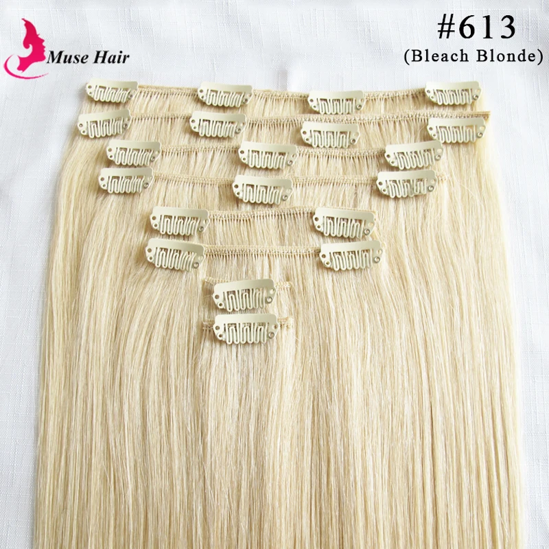 Buy Best Selling Clip In On Hair Straight Remy Human