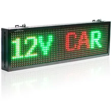 12v Car Bus Truck Bluetooth Remote Control Led Sign Red Green Yellow Tri – color Text Display board Moving Message Panel
