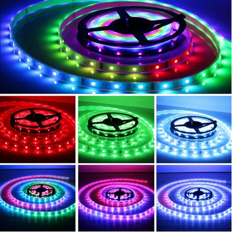 Водонепроницаемая светодиодная лента SMD 6803 IC Dream Color RGB 5050 30 светодиодов/м IP67 5 м + 133
