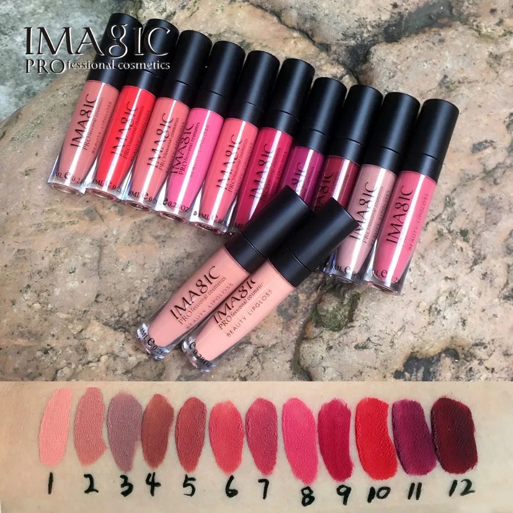 IMAGIC lip kit Rare Lip Paint matte lipstick Waterproof Strawberry Long Lasting Gloss FB lip gloss