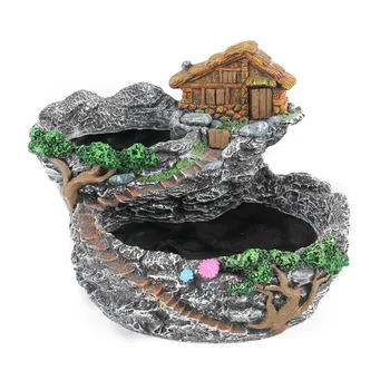 

WINOMO Fairy Resin Planter Modern Garden Miniature Sweet House Cottage Flowerpot DIY Bonsai Pots for Succulent Plants Indoor
