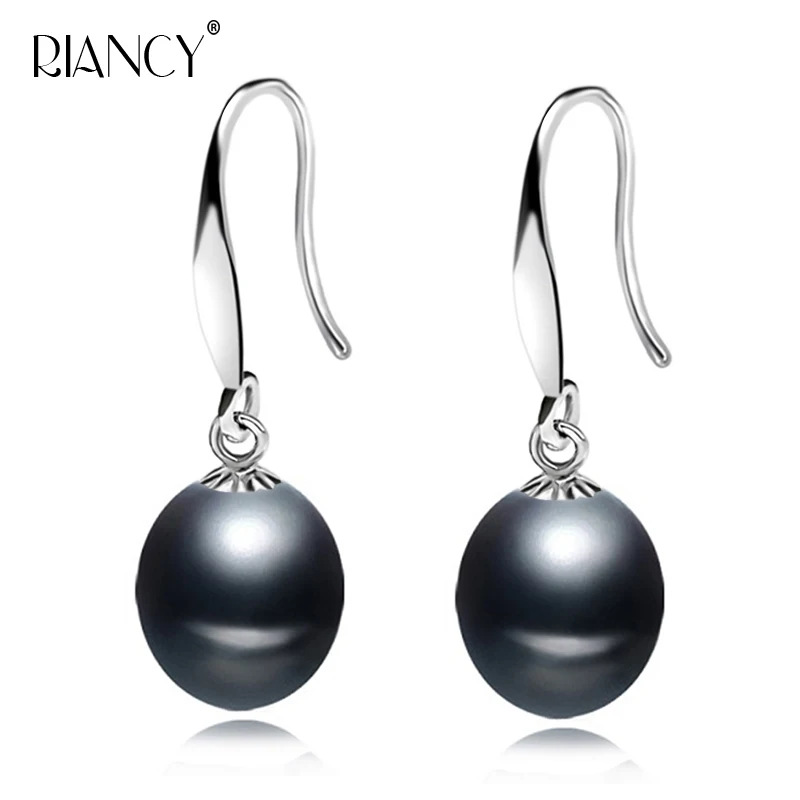 Fashion Pearl Earrings For Women wedding Jewelry Natural Water Drop Freshwater Pearl 925 Silver Earrings Jewelry