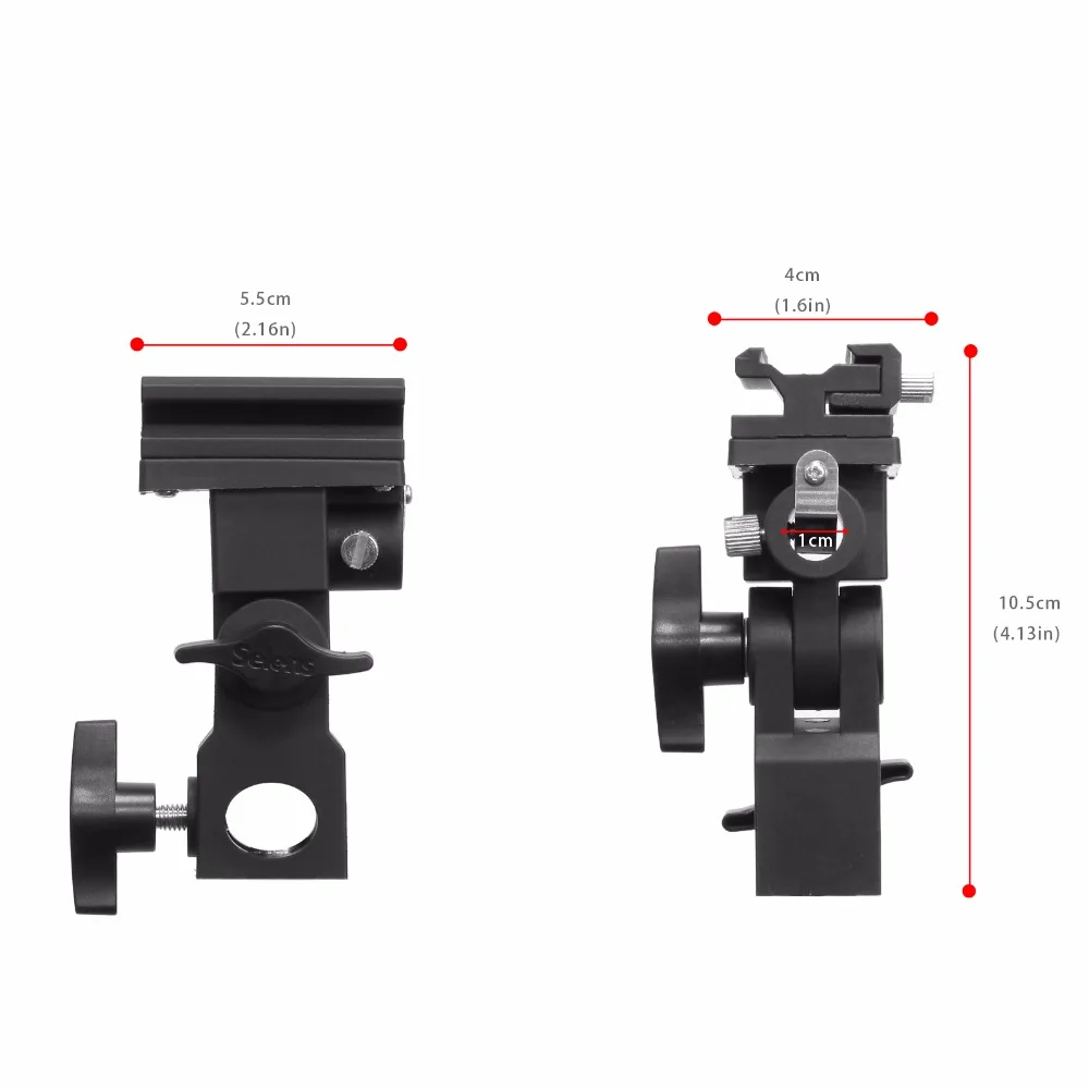 2 шт. Meking Вспышка Горячий башмак Speedlite крепление для зонта держатель Поворотный Светильник Стенд Кронштейн B для триггера Горячий башмак вспышка