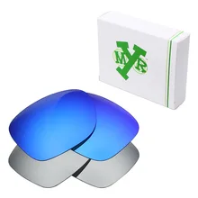 2 пары Mryok поляризованные Сменные линзы для Окли катализатор солнцезащитные очки цвета "ледяной синий" и серебряный Титан