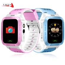 Touch Screen Smart Real-time Tracker Location SOS Call Remote Monitor Camera Flashlight Watch Wristwatch for Kids Child Pk Q90