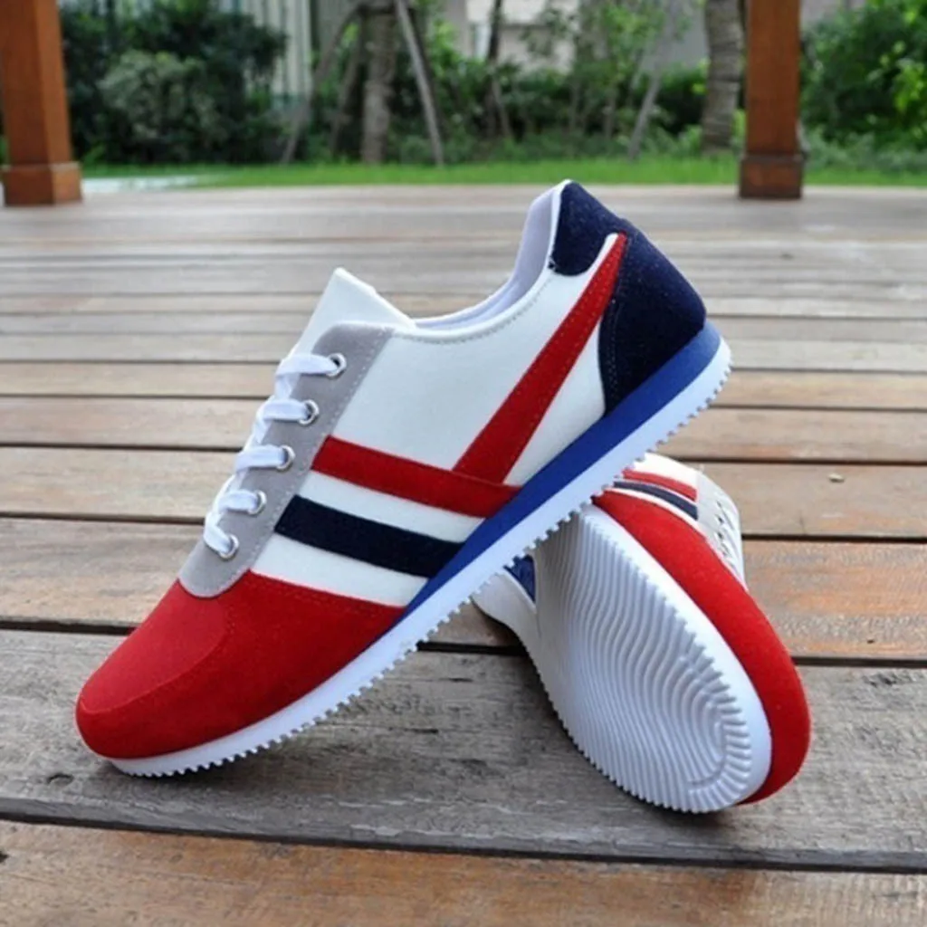

Fashion Men's Lace Up Sports Loafers Casual Sneakers Flat Canvas Shoes zapatillas casual ligeras Sports Outdoor Sneakers #WS