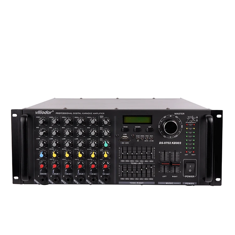 

Bluetooth USB SD WAV lossless playback KTV karaoke OK 2.0 channel 750W + 750W high power reverberation equalizer HIFI amplifier