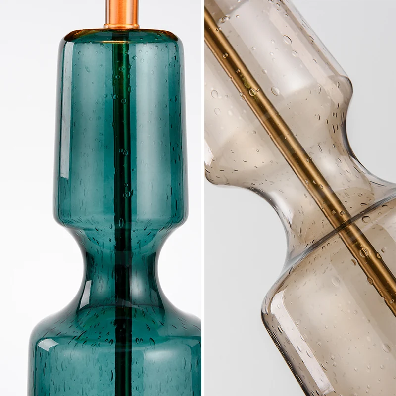 Billig Amerikanischen Einfache Glas Kunst Tisch Lampe Amerikanischen Wohnzimmer Modell Zimmer Schlafzimmer Wohnzimmer Studio Mode Lampen