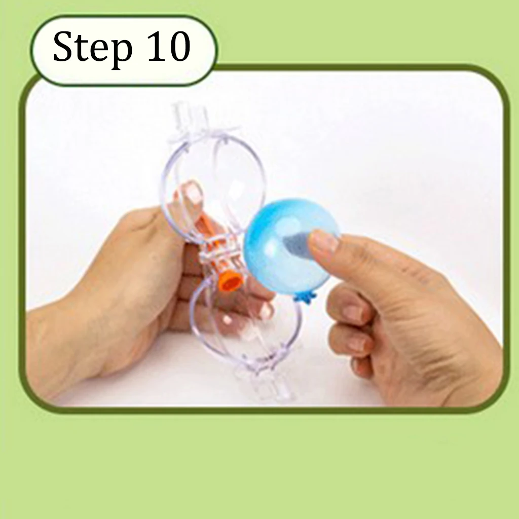 Magic Sticky Balloon Inflator Set DIY Craft Kits Fun Inflatable Toys for Kids Aged 4 and Up