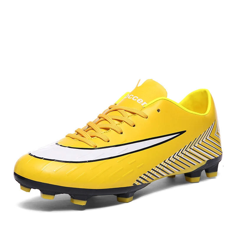 Мужские уличные тренировочные футбольные бутсы высокого качества с мягкой подошвой, Короткие футбольные бутсы, Нескользящие Популярные кроссовки, zapatos hombre - Цвет: 2015-1C