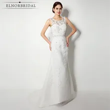 Vestito Sposa Mermaid Wedding Dress Boho 2018 Open Back Cap Sleeve Vestido De Noiva Handmade Bridal Gowns