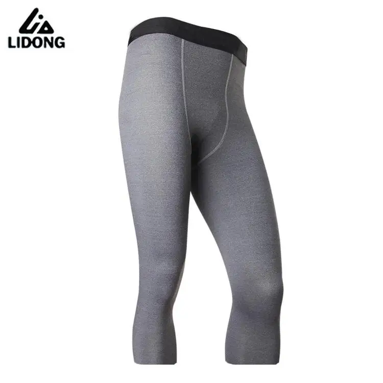 Men 3/4 Professional Tights Fitness Running Compression Shorts Perspiration Wicking Jogging Pants Quick-drying | Спорт и развлечения