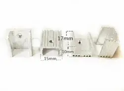 10 шт. Транзистор радиатора 15*10*17 мм экструзии алюминиевого радиатора to-220 aerotron Транзистор радиатора